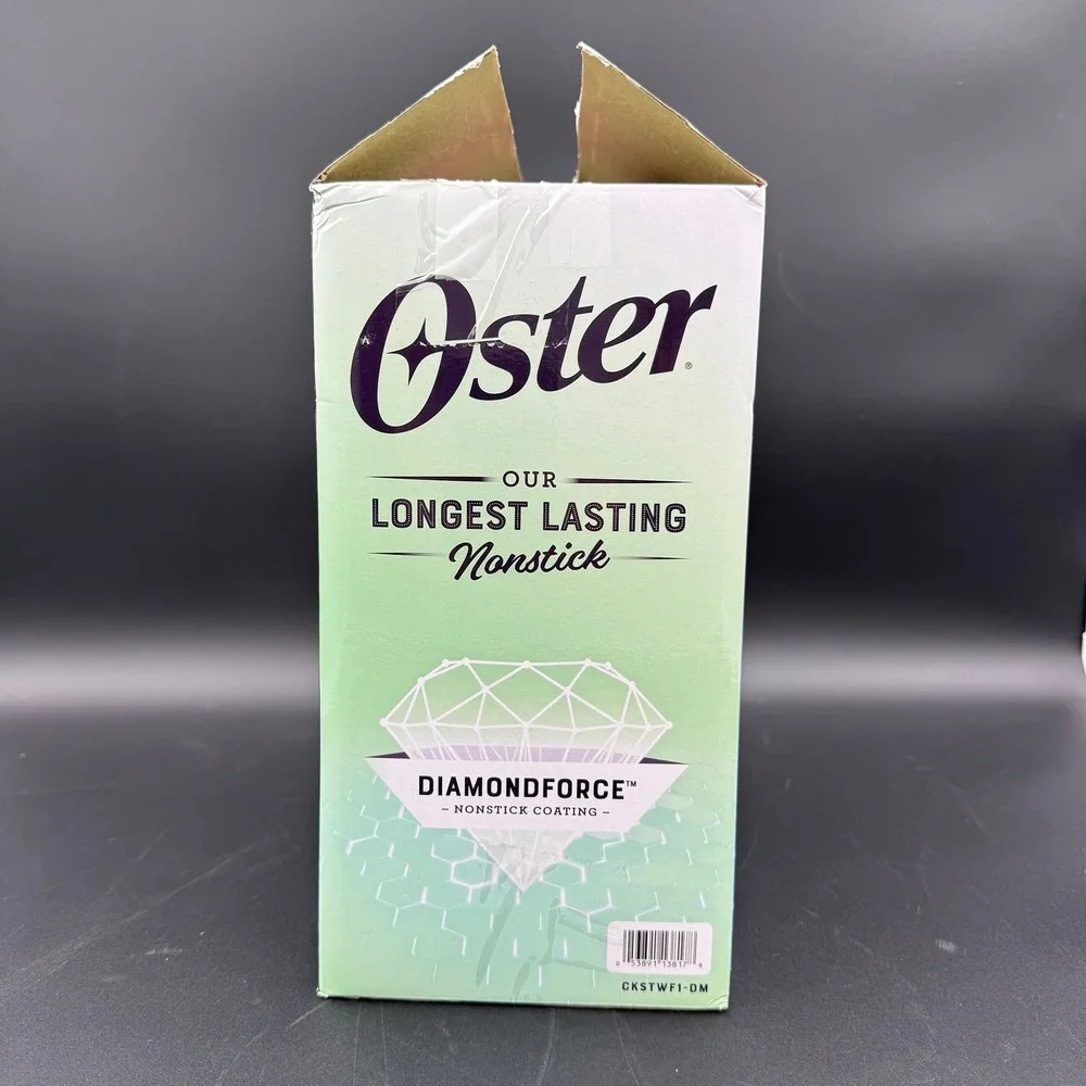 Oster Belgian Waffle Maker DiamondForce Nonstick Coating Easy Clean Open Box